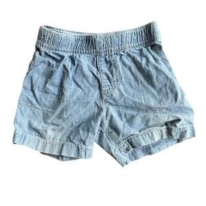 Toddler 18M Light Blue Chambray Shorts